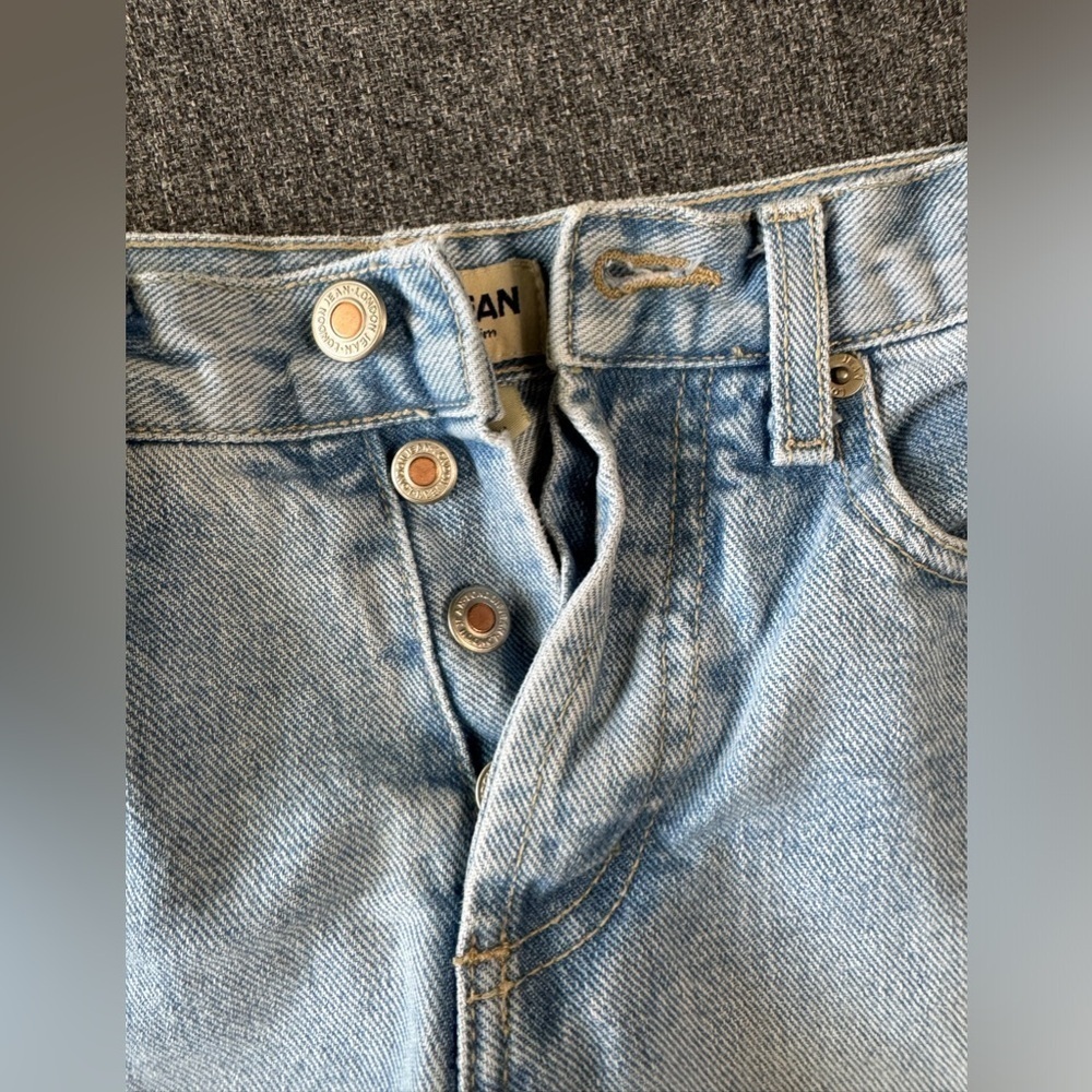 LONDONJEAN Blue Ankle Cropped Jeans with Red Trim - Picture 12 of 14